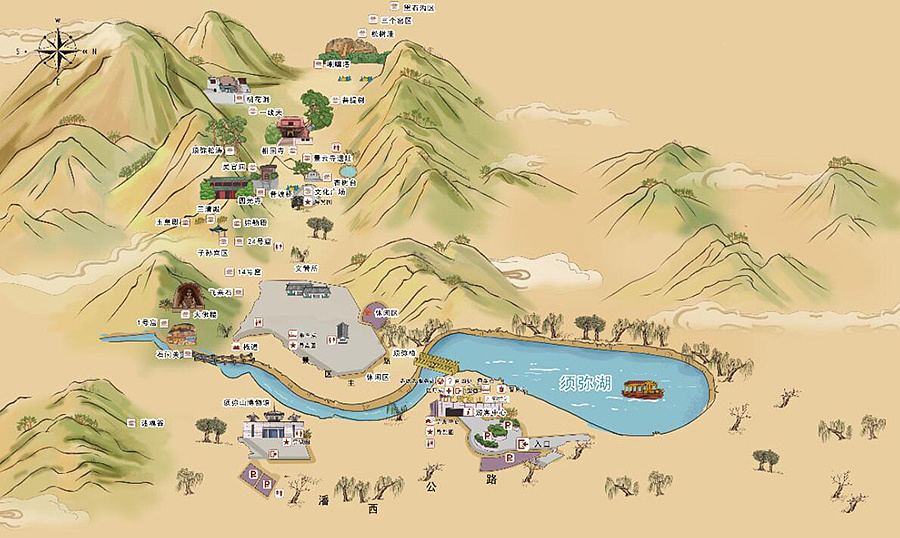 芜湖景区手绘地图的国际化设计与文化传播？